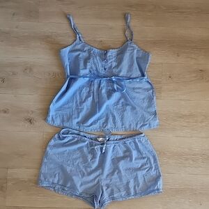 Gilligan & O'Malley Light Blue Pajama Set